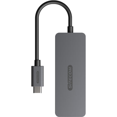 Sitecom usb-c naar 2x usb-a + 2x usb-c usb-hub (grijs)