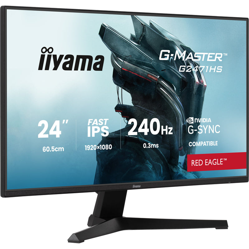 Load image into Gallery viewer, Iiyama g-master red eagle g2471hs-b1 23.8 gaming monitor (zwart, 2x hdmi, displayport, 240 hz)
