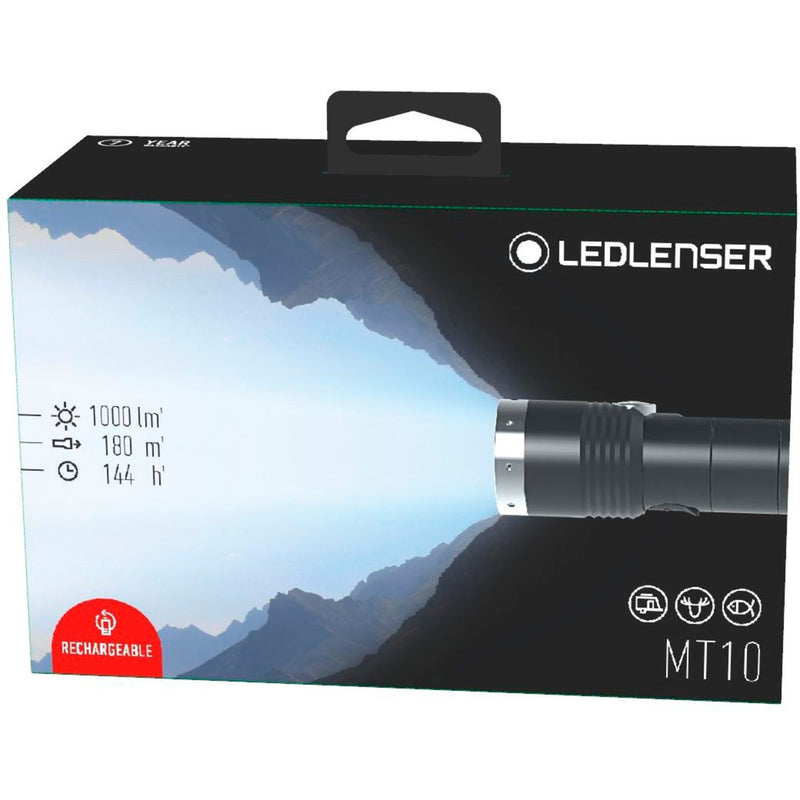 Load image into Gallery viewer, Ledlenser mt10 zaklamp (zwart, 1000 lm, 6000 - 8000k)
