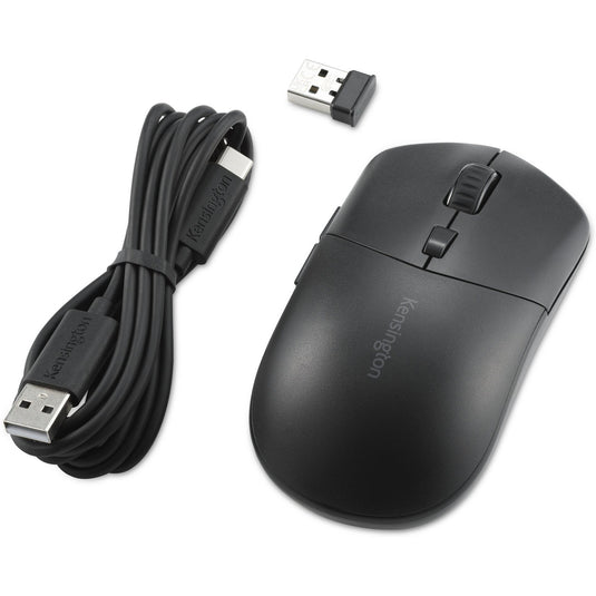 Kensington my430 eq rechargeable mouse (zwart, 1000 - 2400 dpi, 2.4 ghz, bluetooth)