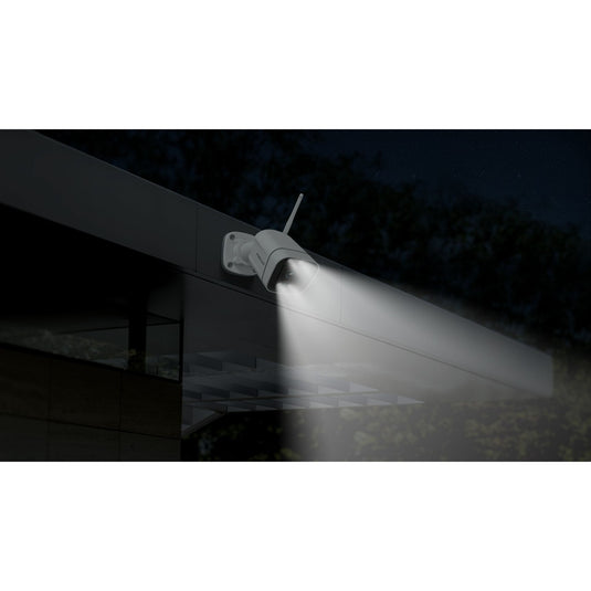 Foscam v8p, 4k 8mp dual-band wifi beveiligingscamera (wit, met geluid- en lichtalarm)