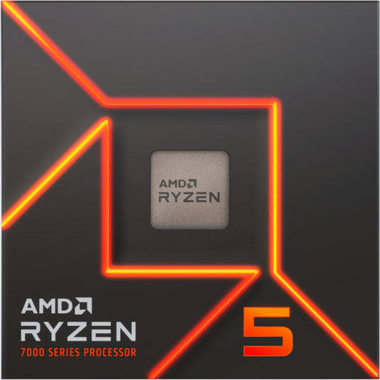 Amd ryzen 5 7400, 3,7 ghz (4,7 ghz turbo boost) socket am5 processor (unlocked, boxed)