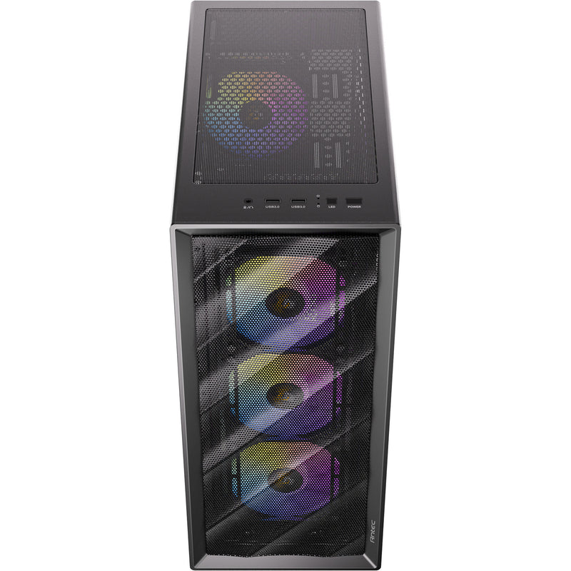 Load image into Gallery viewer, Antec ax85 argb midi tower behuizing (zwart | 2x usb-a | tempered glass)
