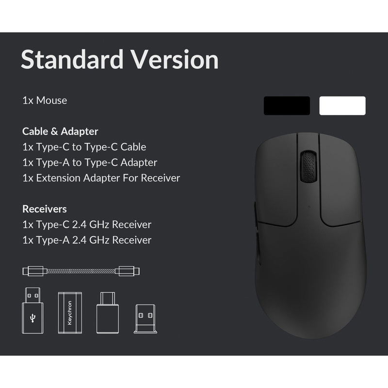 Load image into Gallery viewer, Keychron m2 wireless gaming muis (zwart)
