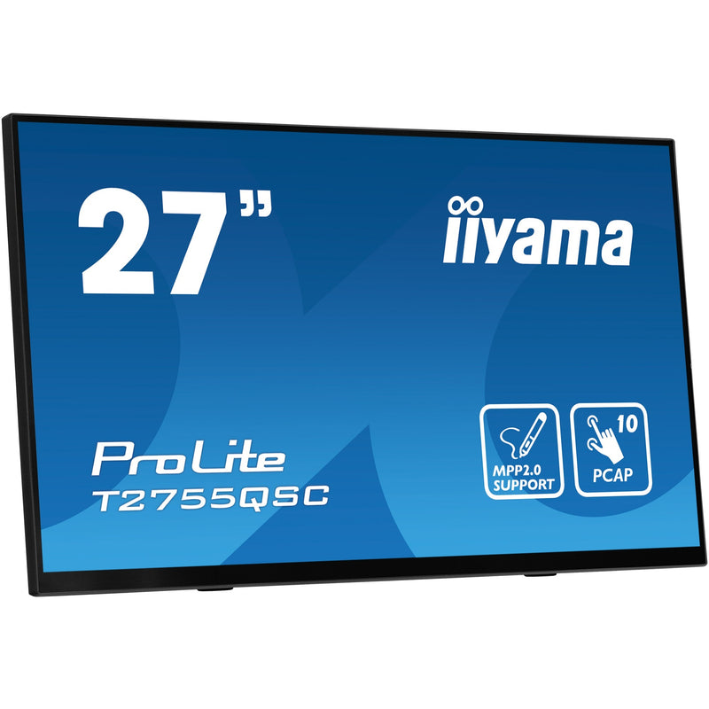 Load image into Gallery viewer, Iiyama prolite t2755qsc-b1 27 touchscreen monitor (zwart, hdmi, displayport, 2x usb-a, usb-b)
