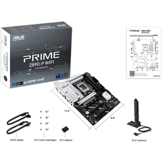 Asus prime z890-p wifi socket 1851 moederbord (raid, 2.5gb-lan, wi-fi 7, bt, sound, atx)