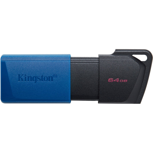 Usb-stick kingston datatraveler exodia m 64 gb blauw, zwart
