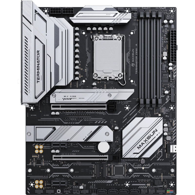 Afbeelding laden in galerijviewer, Maxsun ms-terminator z890-a socket 1851 moederbord (zwart, raid, 2.5 gb-lan, sound, atx)
