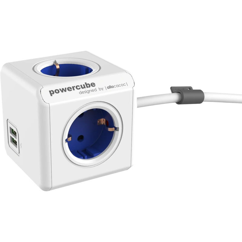 Load image into Gallery viewer, Allocacoc powercube | extended usb | stekkerdoos stekkerdoos (wit grijs)
