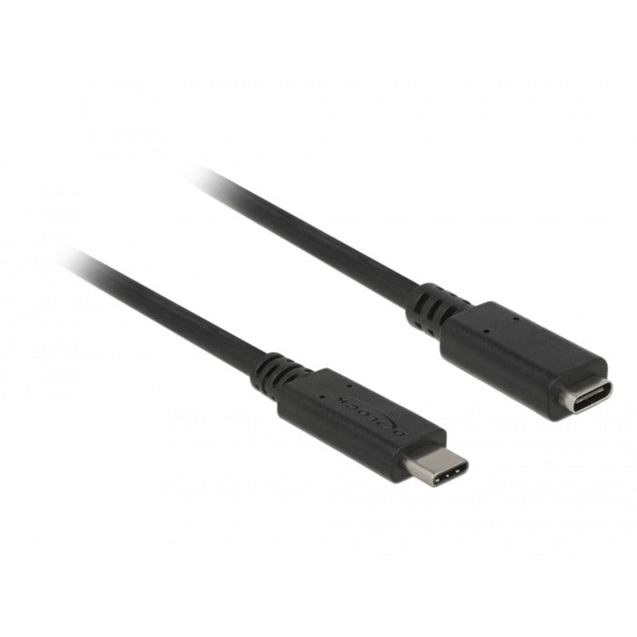 Load image into Gallery viewer, Delock usb-c verlengkabel (zwart, 2 meter)
