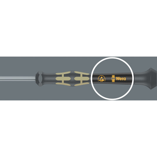 Wera 1550 6 esd elektronica - schroevendraaiers + houder, 6‑delig (zwart geel)