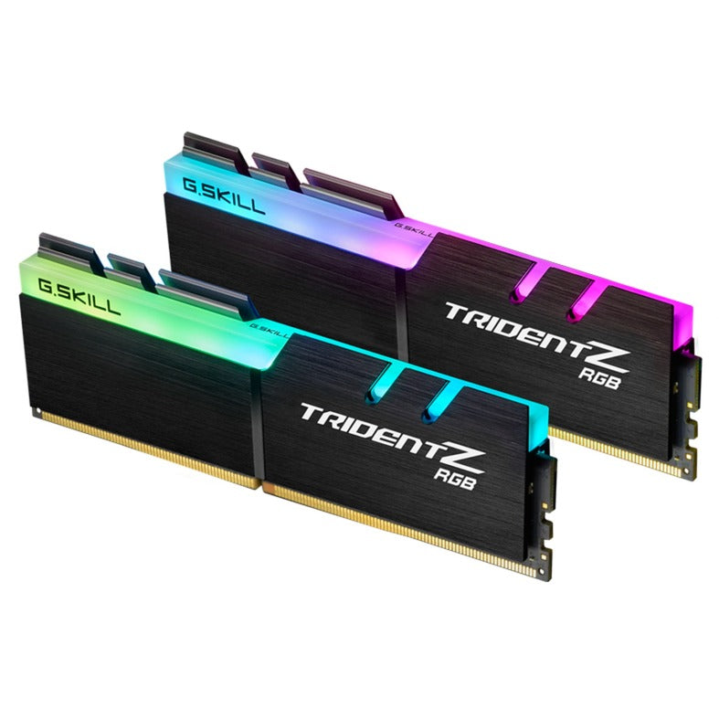 Load image into Gallery viewer, G.skill 32 gb ddr4-3200 (2x 16 gb) kit werkgeheugen (zwart, f4-3200c16d-32gtzr, trident z rgb, xmp)
