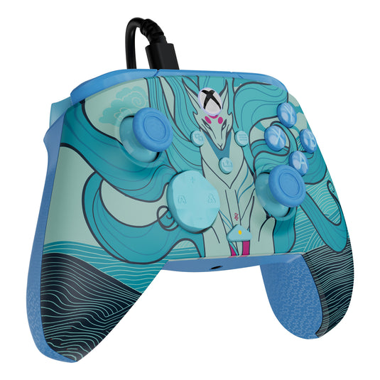Turtle beach rematch geavanceerde bedrade controller (blue kitsune, xbox serie x|s, xbox one, pc)