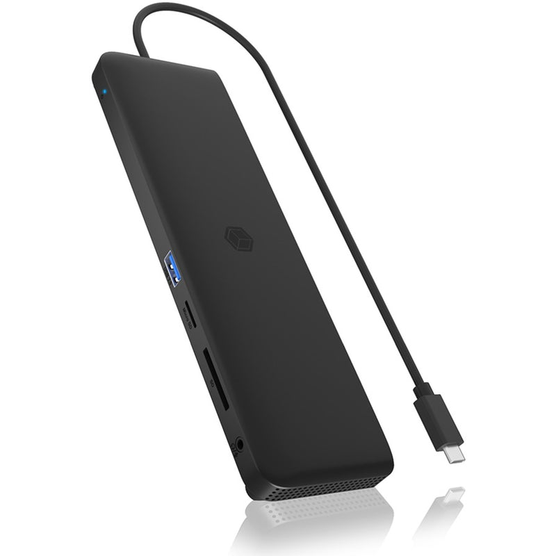 Load image into Gallery viewer, Icy box ib-dk2116-c 11-in-1 mobile dockingstation with triple video output (zwart, hdmi, displayport, lan, usb type-c)
