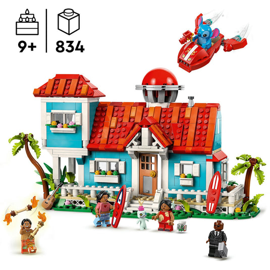 Lego disney - lilo en stitch strandhuis constructiespeelgoed (43262)