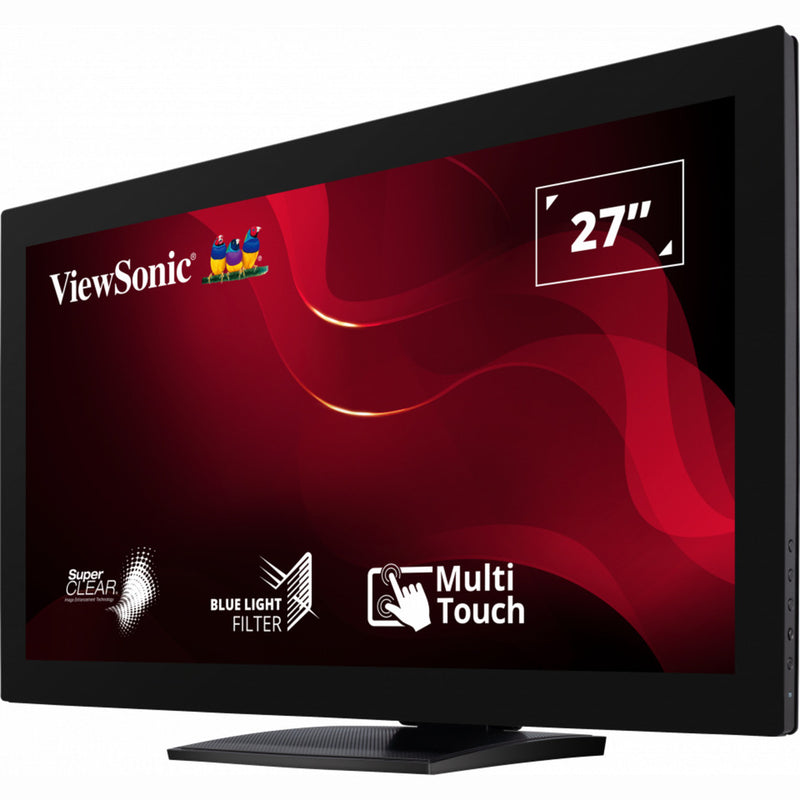 Load image into Gallery viewer, Viewsonic 10-point touch screen monitor td2760 27 (zwart, 1x hdmi, 1x displayport, vga, usb-a, usb-b)
