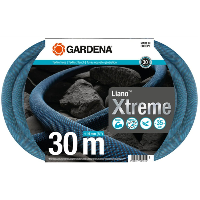Load image into Gallery viewer, Gardena textielslang liano xtreme 19 mm (3 4”), 30 m (donkergrijs oranje)
