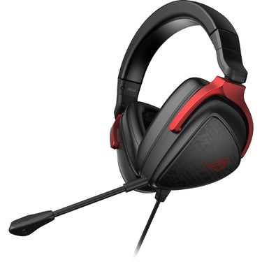 Asus rog delta s core over-ear gaming headset (zwart rood, pc, playstation 4, playstation 5, xbox one, xbox series x|s, nintendo switch)