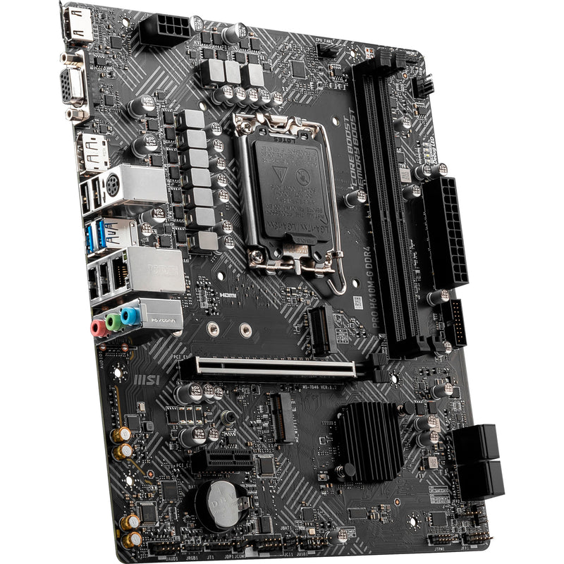 Load image into Gallery viewer, Msi pro h610m-g ddr4 socket 1700 moederbord (gb-lan, sound, µatx)
