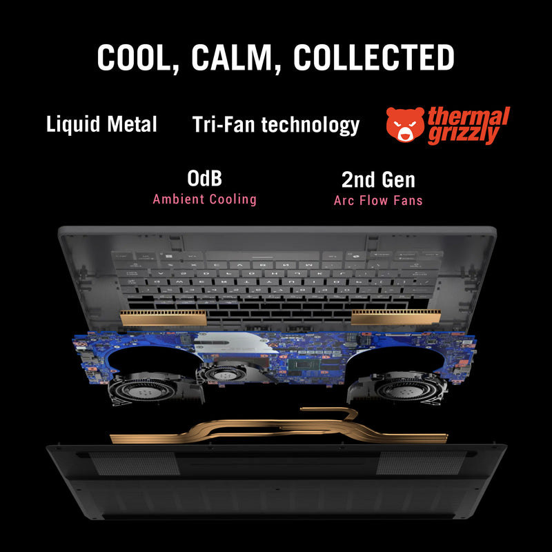 Afbeelding laden in galerijviewer, Asus rog zephyrus g16 ga605km-qr010w 16 copilot+ gaming laptop (grijs | ryzen ai 7 350 | rtx 5060 | 32 gb | 1 tb ssd | oled)
