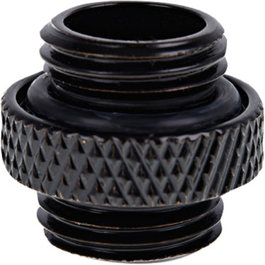 Alphacool eiszapfen double nippel g1 4 outer thread to g1 4 outer thread verbinding (zwart, voor zachte slangen (pvc, silicone, neopreen))