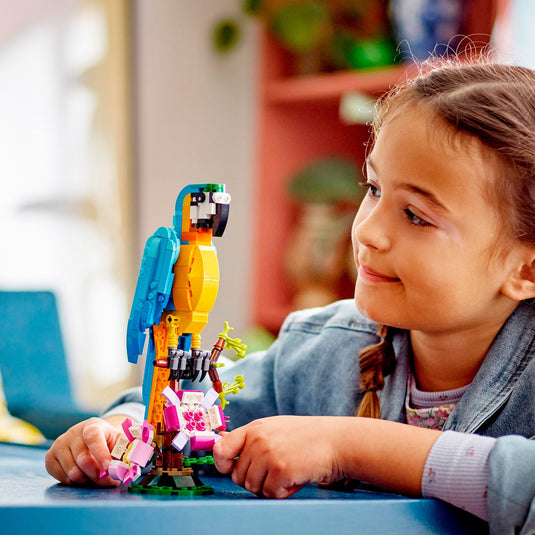 Lego creator 3-in-1 - exotische papegaai constructiespeelgoed (31136)