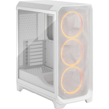 Fractal design meshify 3 rgb midi tower behuizing (wit | 2x usb-a | 1x usb-c | rgb | tempered glass)
