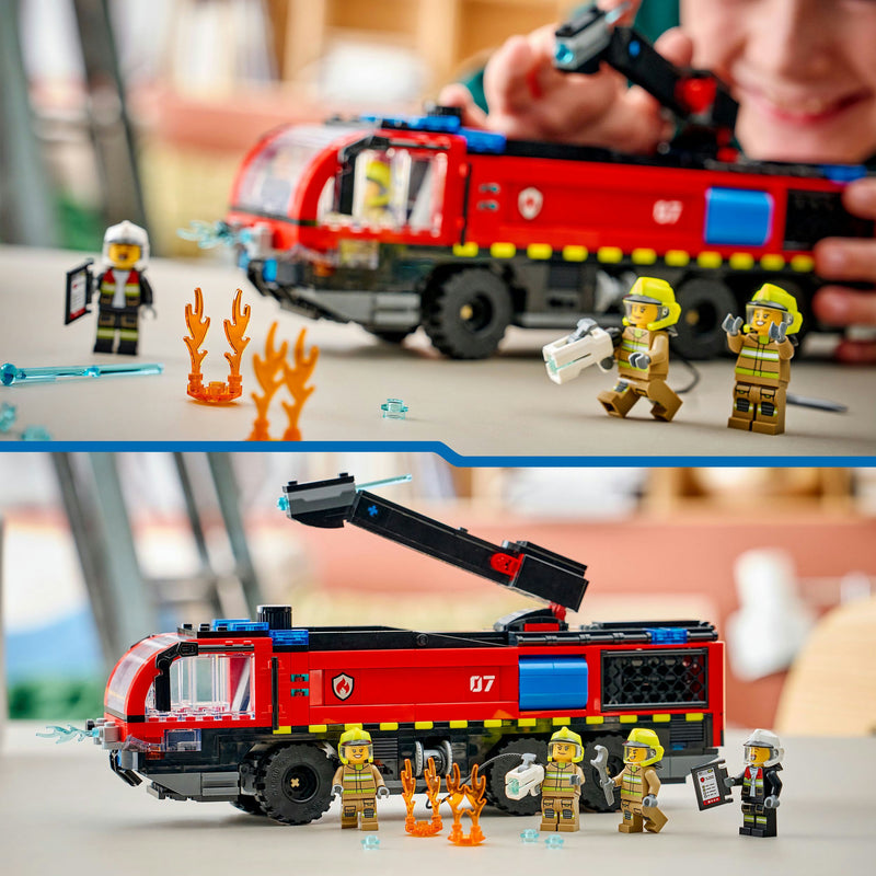 Load image into Gallery viewer, Lego city - luchthaven brandweertruck constructiespeelgoed (60499)
