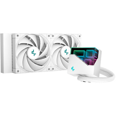 Deepcool lt520 wh 240 waterkoeling (wit, 4-pin pwm)