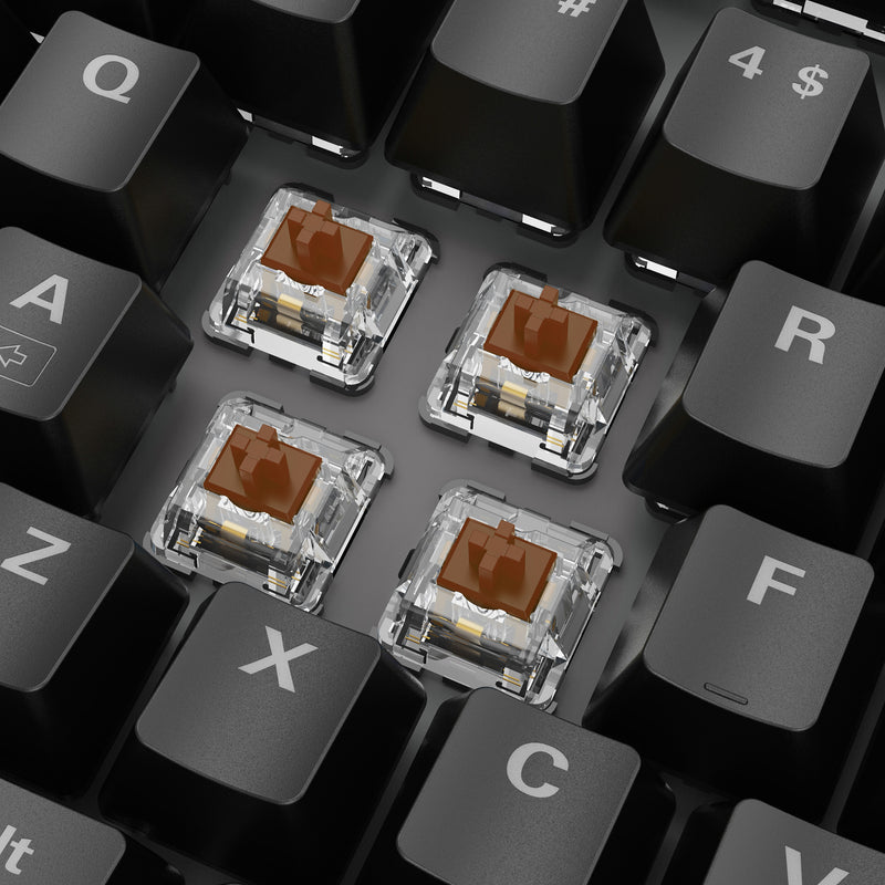 Load image into Gallery viewer, Sharkoon skiller sgk20 rgb mechanisch gaming toetsenbord (zwart, us lay-out (qwerty), huano brown, 100%, rgb)
