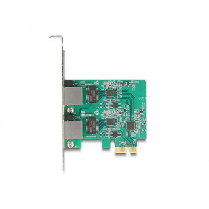 Load image into Gallery viewer, Delock pci express x1 card to 2 x rj45 2.5 gigabit lan rtl8125 netwerkadapter

