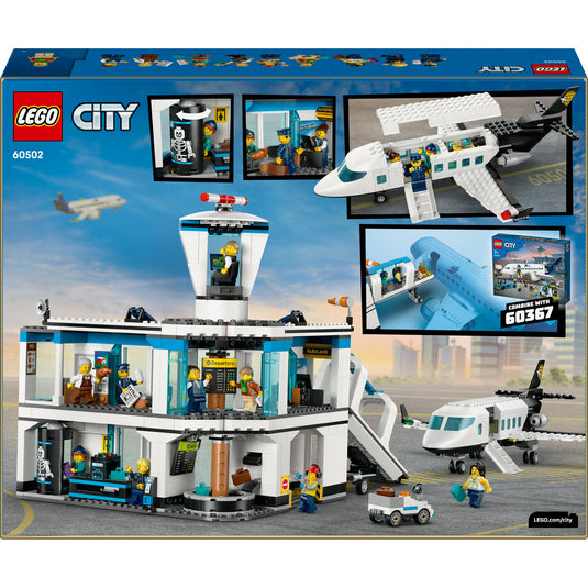 Lego city - luchthaven met vliegtuig constructiespeelgoed (60502)