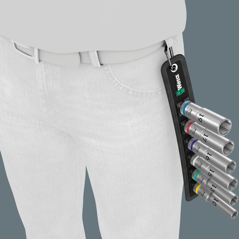Load image into Gallery viewer, Wera belt c deep 1 doppenset, 1 2 dopsleutel (zwart, 6-delig)
