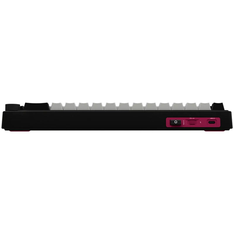 Load image into Gallery viewer, Lorgar kbp70mw rgb mechanisch gaming toetsenbord (zwart, us lay-out (qwerty), logar toxic purple, 65%, rgb, hot-swappable, pbt double-shot, bluetooth | 2.4ghz | usb)
