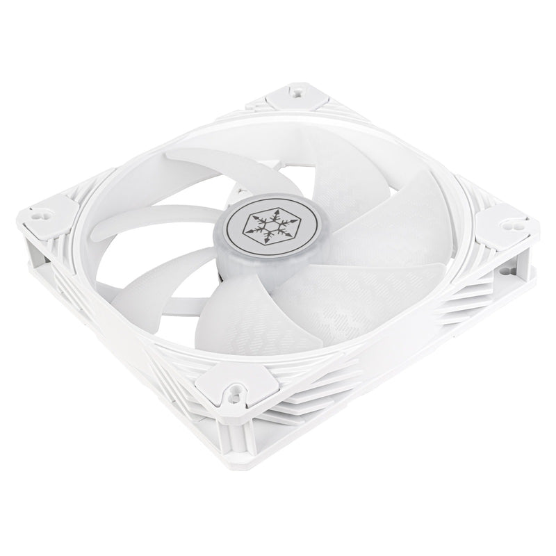 Load image into Gallery viewer, Silverstone shark force 140 argb case fan (wit, 140 x 140 x 25 mm, pwm, 4-1 pin argb (5v led))
