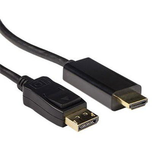 Act connectivity verloopkabel displayport male naar hdmi-a male 0,50 m (zwart)
