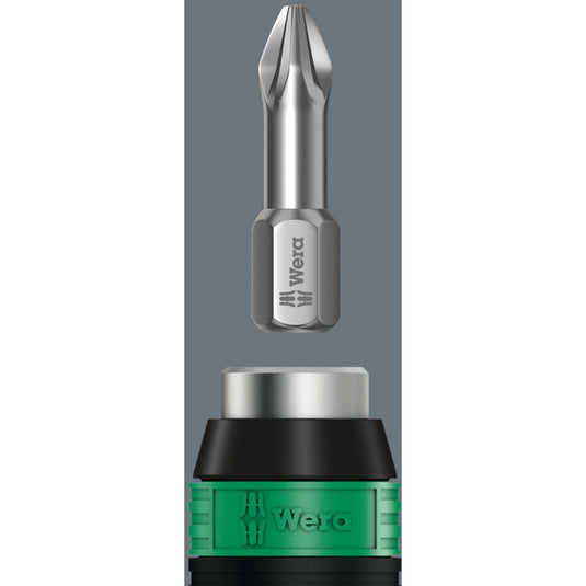 Wera serie 7400 kraftform instelbare momentschroevendraaier draaimomentsleutel (zwart groen, 1.2 tot 3.0 nm, met rapidaptor snelwisselhouder)