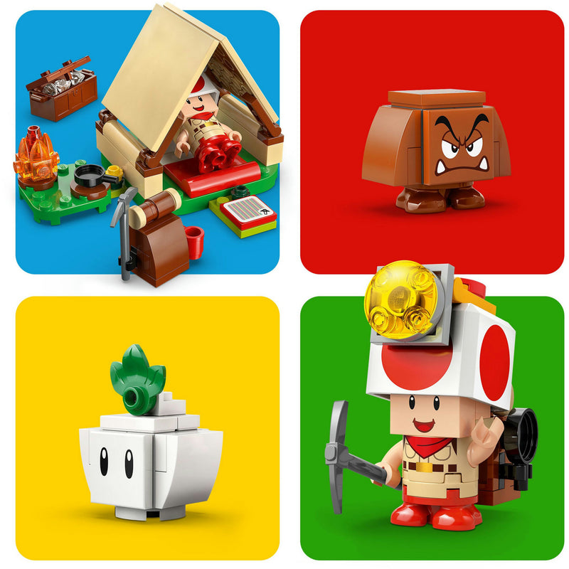Load image into Gallery viewer, Lego super mario 72040 toad-baas kampeerplaats
