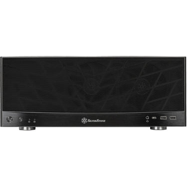Silverstone sst-gd11b htpc behuizing (zwart | 2x usb-a | 1x usb-c)