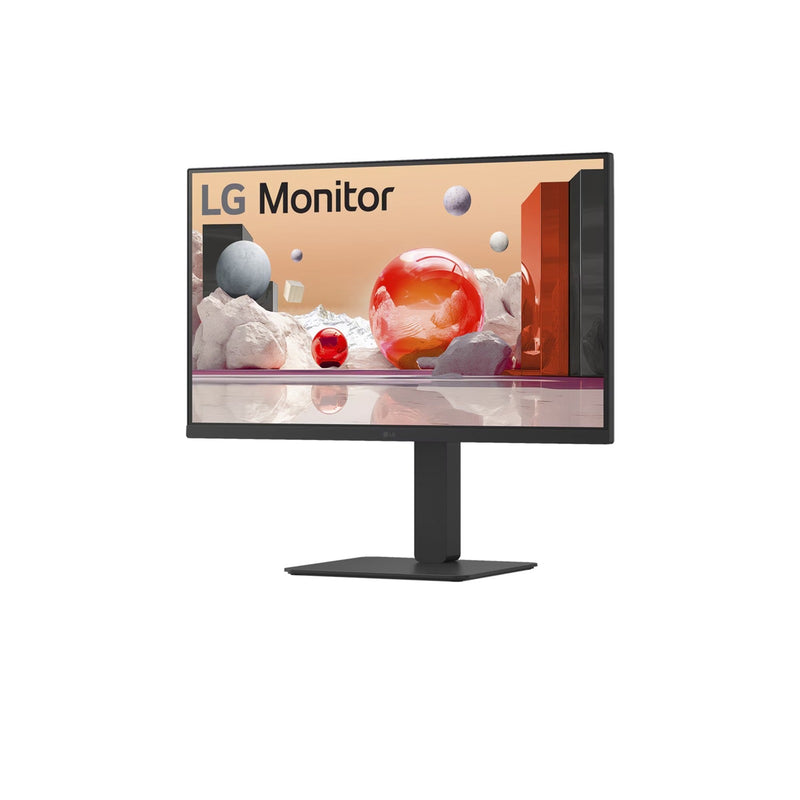 Load image into Gallery viewer, Lg 27ba850 27 monitor (zwart, hdmi, displayport, audio, lan, usb-c, webcam)
