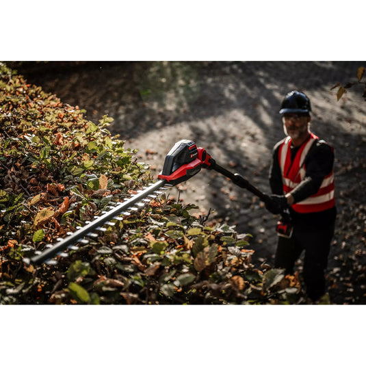 Einhell professional accu tuin-multitool gp-hc 18 5020 li t bl-solo (rood zwart, accu en oplader niet inbegrepen)
