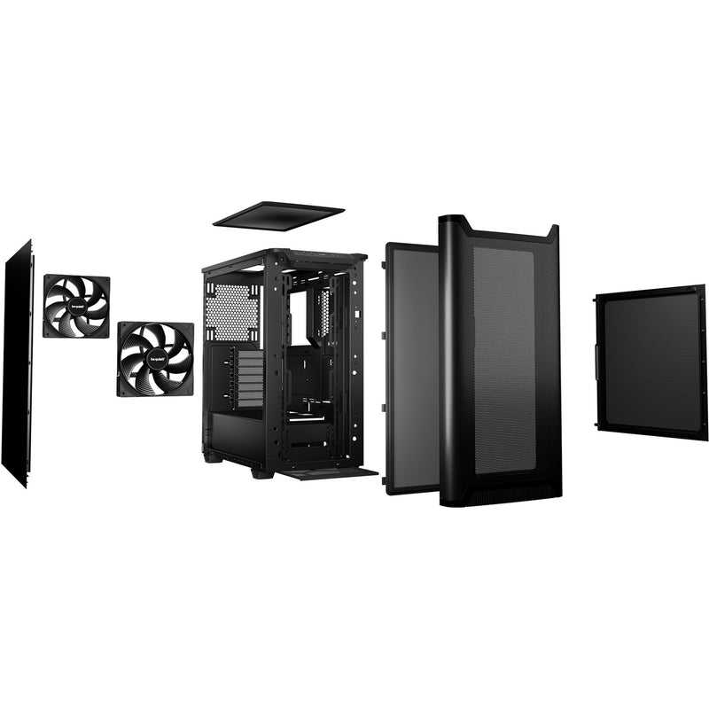 Load image into Gallery viewer, Be quiet! pure base 501 airflow midi tower behuizing (zwart | 2x usb-a | 1x usb-c)
