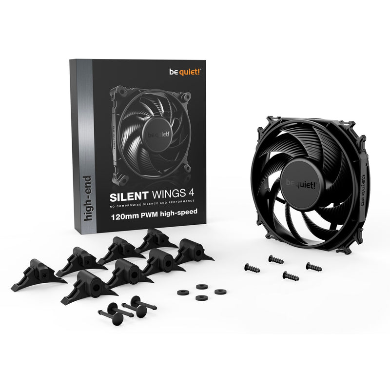 Load image into Gallery viewer, Be quiet! silent wings 4 pwm high-speed case fan (zwart, 120 x 120 x 25 mm)
