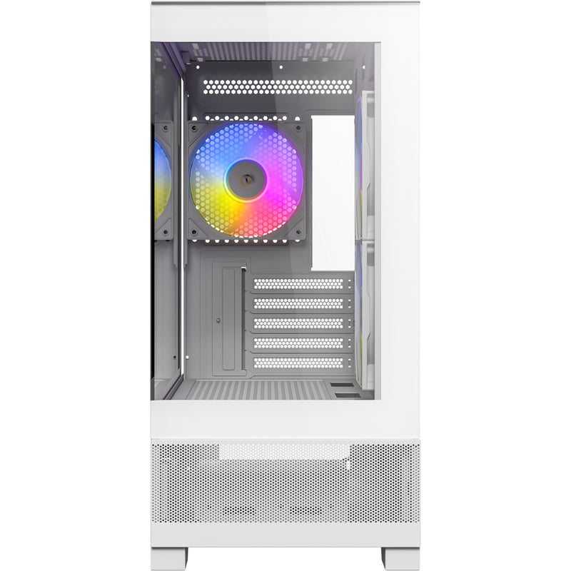 Load image into Gallery viewer, Antec cx500m argb mini tower behuizing (wit | 2x usb-a | 1x usb-c | tempered glass)
