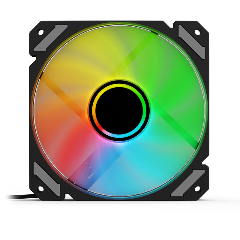 Load image into Gallery viewer, Sharkoon shark mirror rgb pwm case fan (zwart, 120 x 120 x 25 mm)
