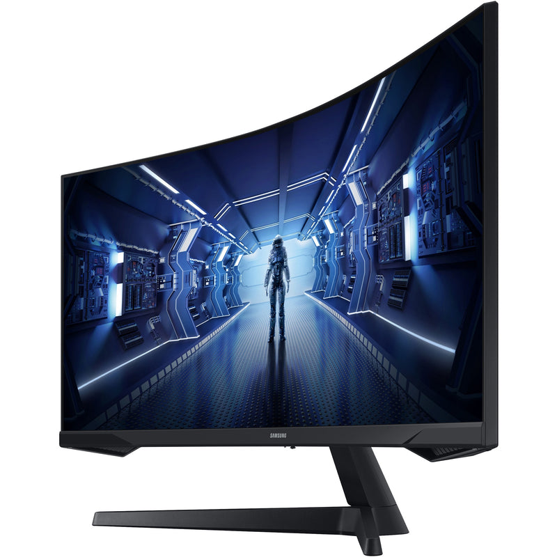 Load image into Gallery viewer, Samsung odyssey g5 34 curved ultrawide gaming monitor (zwart, hdmi, displayport, 165 hz)
