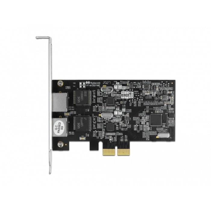 Load image into Gallery viewer, Delock pci express x2 card naar 2x rj45 2,5 gigabit lan rtl8125 netwerkadapter
