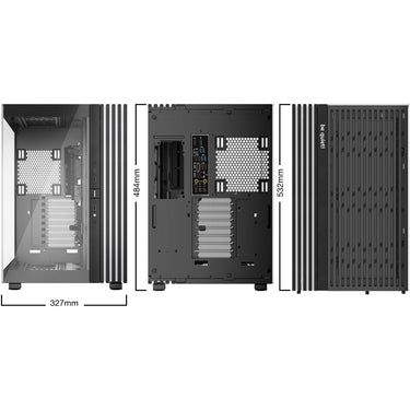 Be quiet! light base 900 dx big tower behuizing (zwart | 2x usb-a | 1x usb-c | rgb | window)