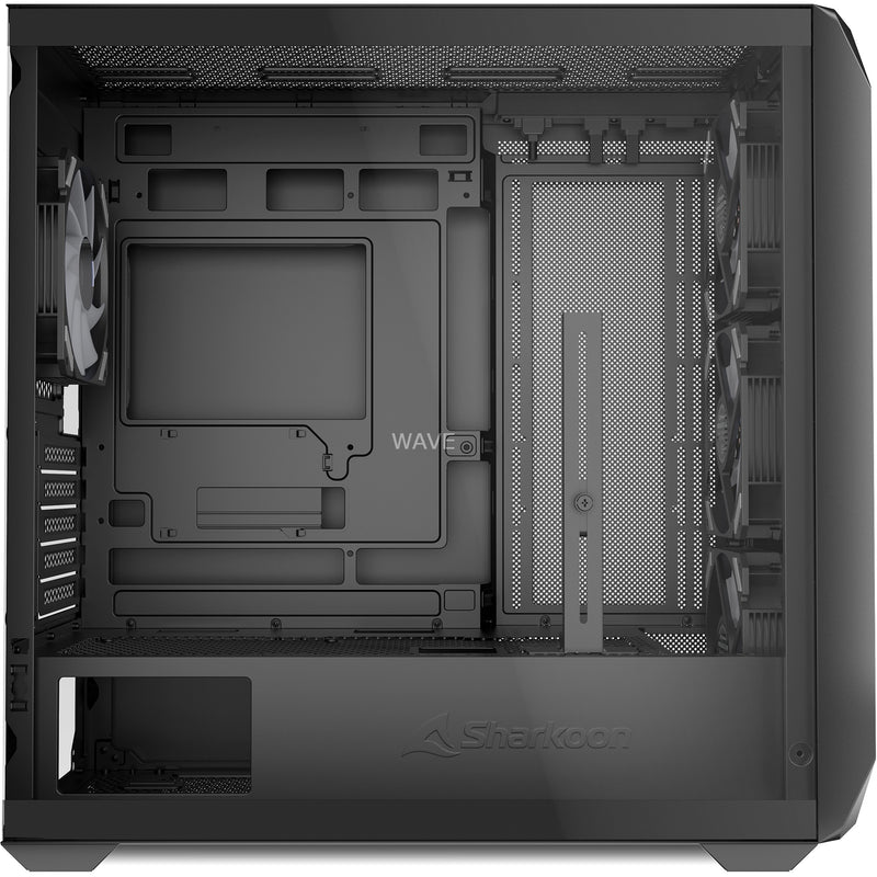 Load image into Gallery viewer, Sharkoon mk3 rgb mini tower behuizing (zwart | 2x usb-a | 1x usb-c | rgb | tempered glass)

