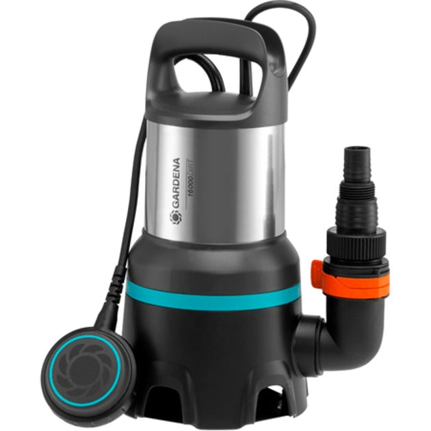 Load image into Gallery viewer, Gardena vuilwaterpomp 16000 dompel- en drukpompen (zwart roestvrij staal, 450 watt)
